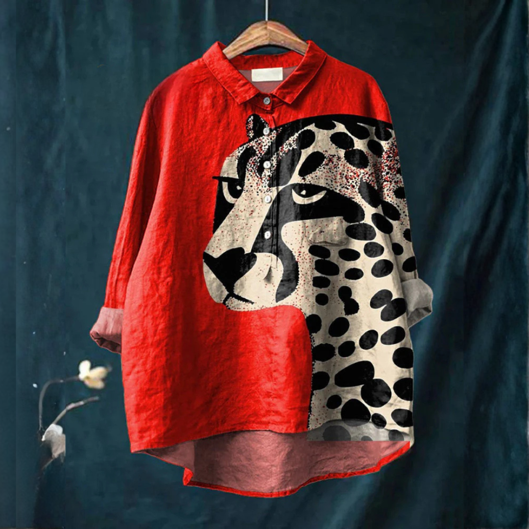 Nala | Bold Leopard Print Shirt