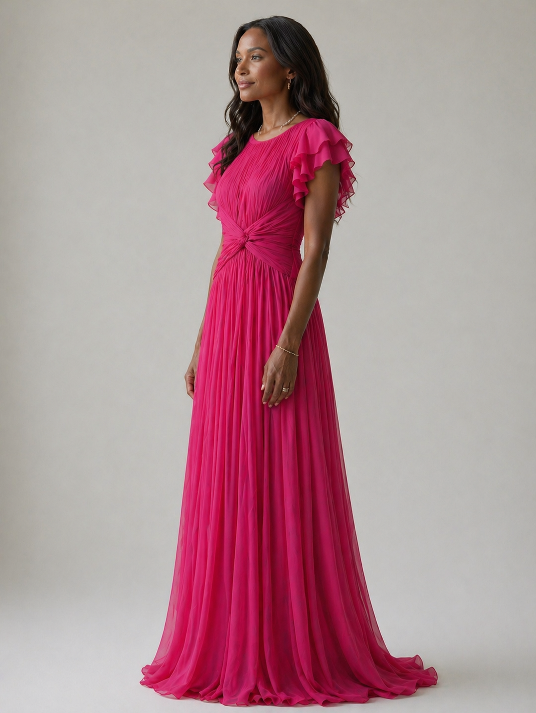 Claire Verra™ | Pleated Evening Dress