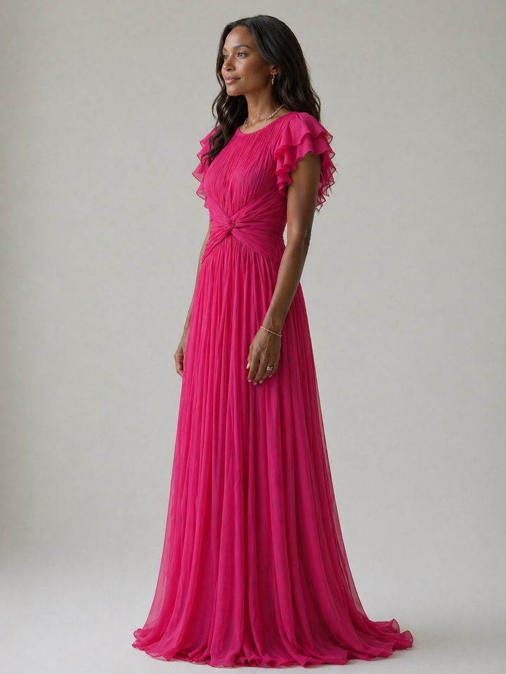 Claire Verra™ | Pleated Evening Dress
