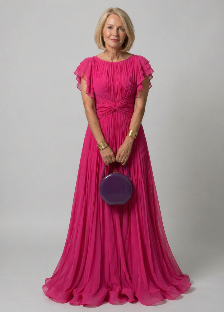 Claire Verra™ | Pleated Evening Dress