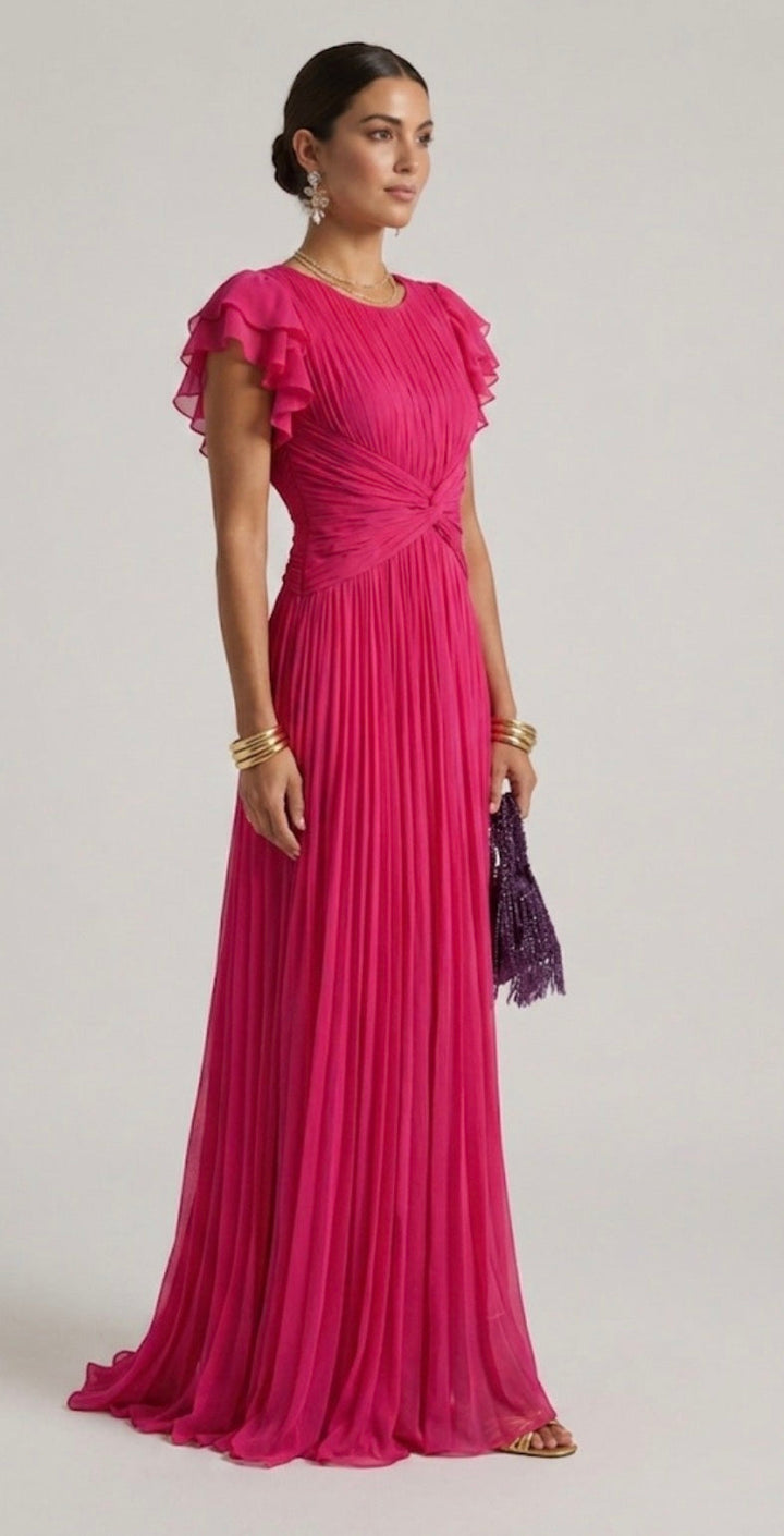 Claire Verra™ | Pleated Evening Dress