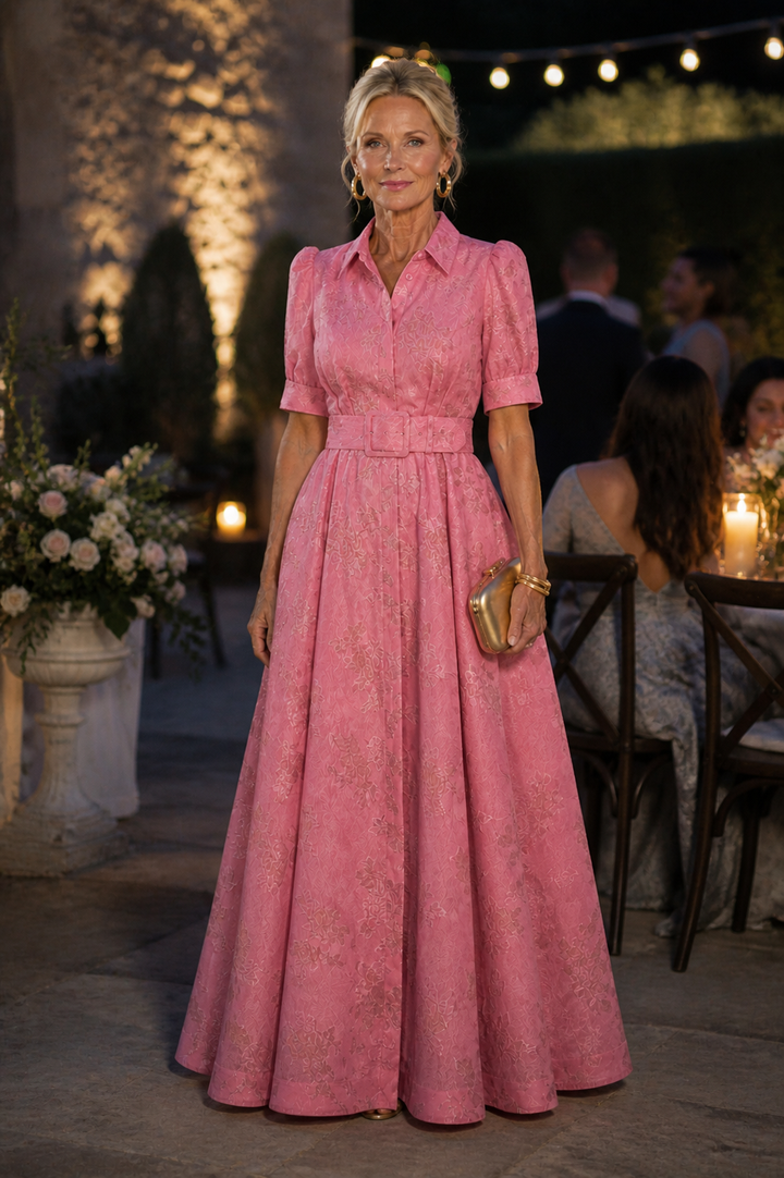 Claire Verra™ | Belted Floral Maxi Dress