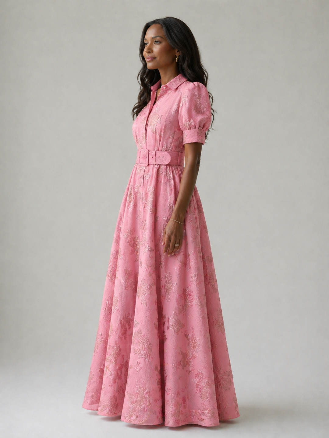 Claire Verra™ | Belted Floral Maxi Dress