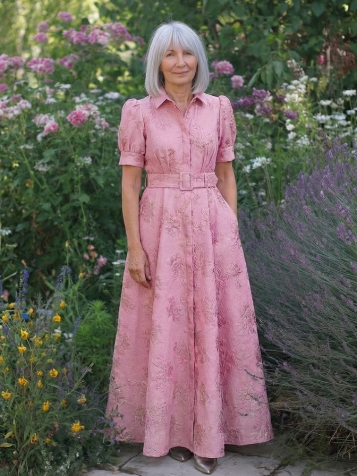 Claire Verra™ | Belted Floral Maxi Dress