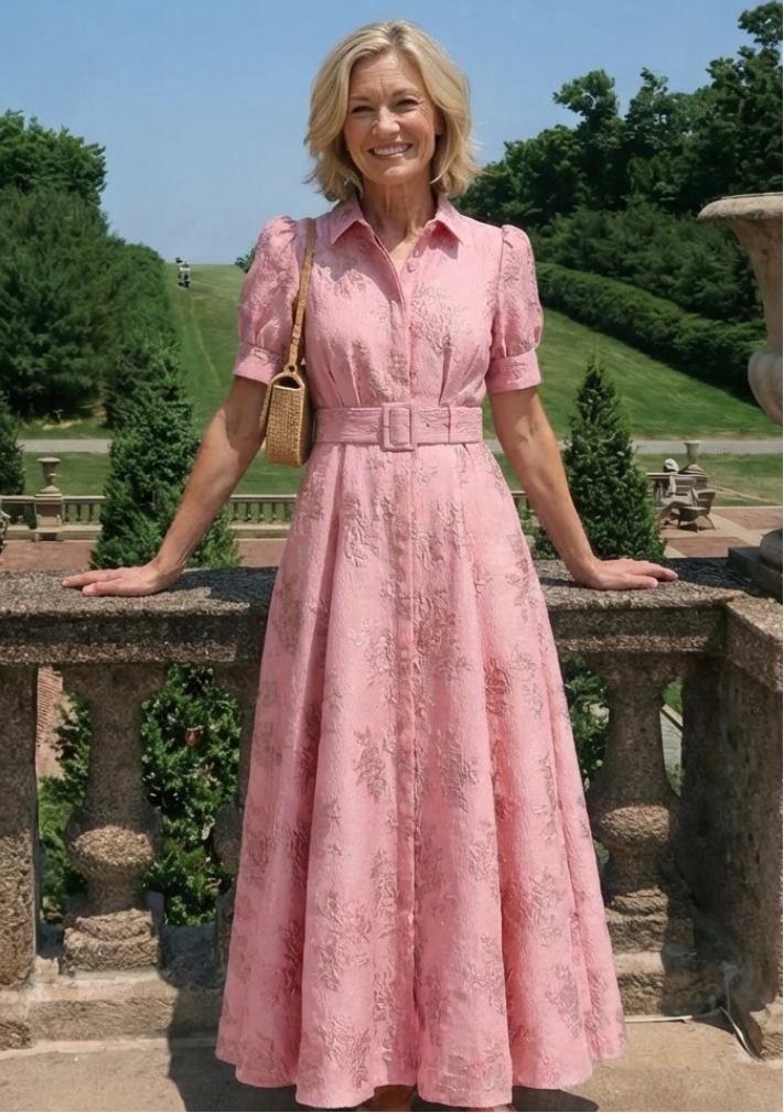 Claire Verra™ | Belted Floral Maxi Dress