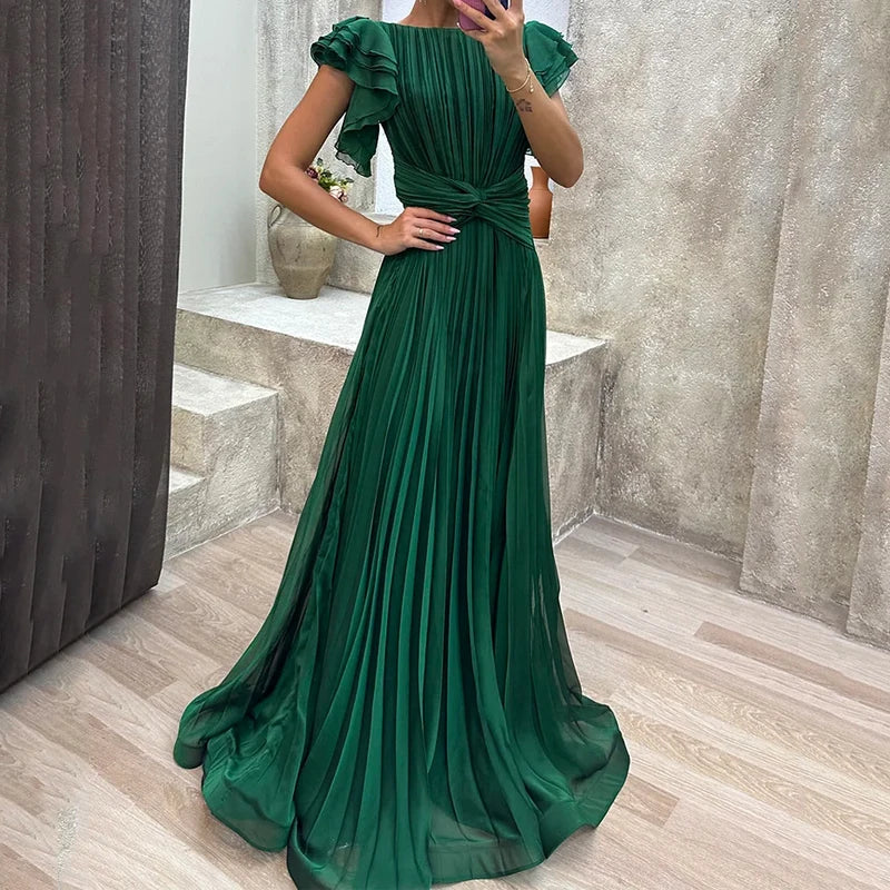 Claire Verra™ | Pleated Evening Dress