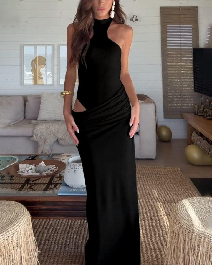 Sexy ärmelloses Kleid mit Cut-Outs